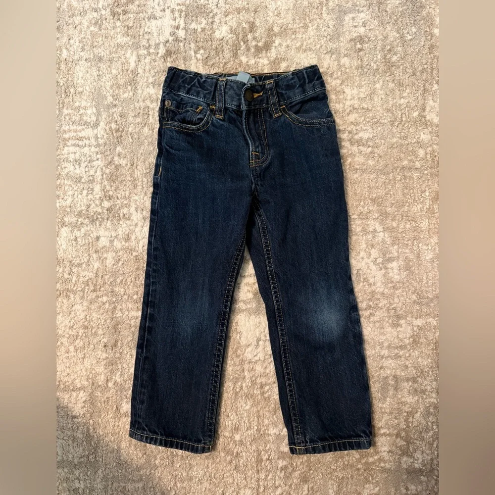 GAP BabyGap Dark Blue Denim Jeans Straight leg fit size 3